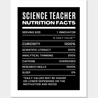 science teacher nutrition facts Posters and Art